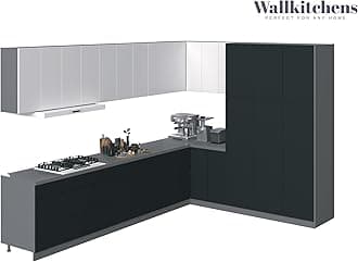 Kitchen Timeless Collection Black & White Gloss Color Base Size 12Ft Wide