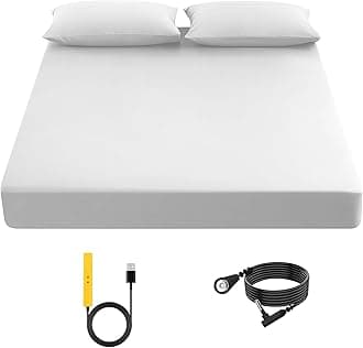 Grounding Sheet, 90% Organic Cotton + 10% Pure Silver Organic Fitted Grounded Sheet for Improved Sleep, Connected Earth Energy - Healthy Sleep Therapy (White, King XL(78.4 * 80.2 * 15inch))