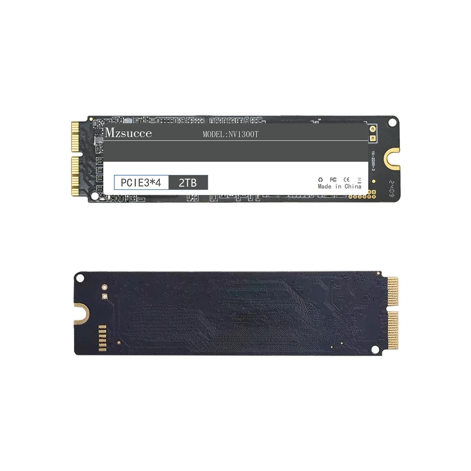 2TB SSD for MacBook Pro A1398 A1502(2013-2015)/ MacBook Air A1466 A1465(2013-2017) SSD NVMe PCIe Gen3x4,High-Performance Internal SSD, Expanded Upgrade and Storage for MacBook Pro.(TB, 2)