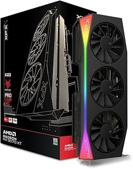 XFX Mercury AMD Radeon RX 9070XT OC Gaming Edition with RGB 16GB GDDR6, HDMI 3xDP, AMD RDNA 4 RX-97TRGBBBA
