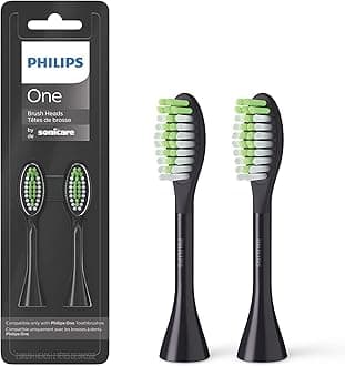 Philips One by Sonicare 2pk Brush Heads, Black BH1022/06