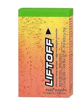 Herbal Life Liftoff Energy Supplement, Tropical Fruit Force Flavor, 10 Stick Packs