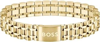 BOSS Jewelry Men's OWAN Collection Link Bracelet in Stainless Steel