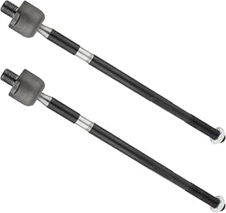 2Pcs Front Inner Tie Rods End Links Left Driver & Right Passenger Fit For Chevy Equinox 2010 2011 2012 2013 2014 2015 2016 2017 2.4L, For GMC Terrain 2010-2017 2.4L Replace# 19207056 EV800648