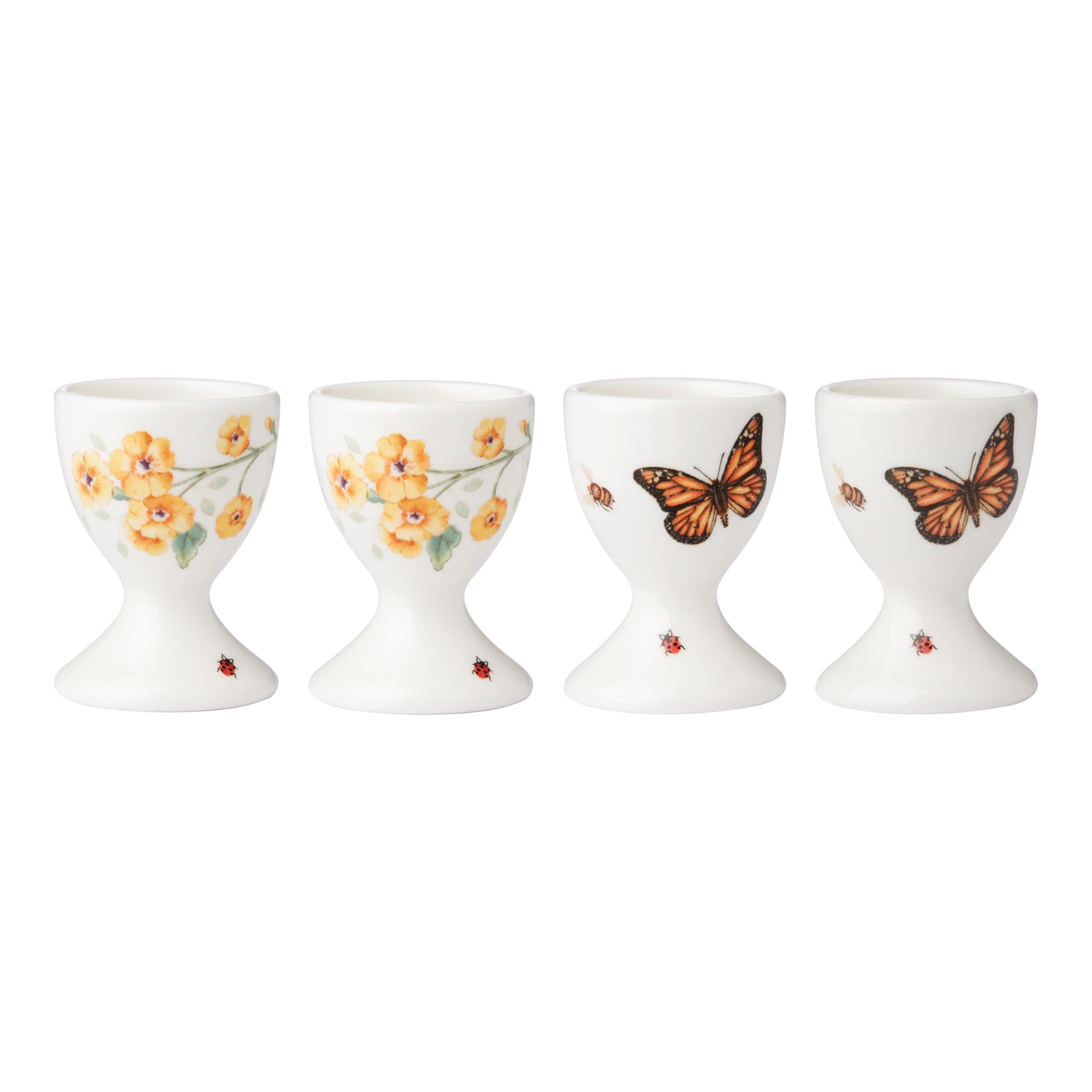Butterfly Meadow 4Pc Egg Cups, 0.65