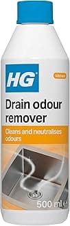HG Drain Odour Remover - Cleans & De-Odourises Kitchen & Bathroom Sinks, Drains, Toilets & Shower Trays - 0.5kg
