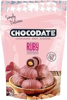 Chocodate Exclusive Ruby Handmade Treat Rich Silky Chocolate Pouch 90 g