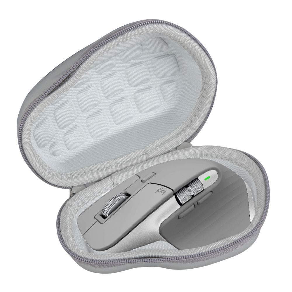 Travel Case for Logitech MX Master 4 / MX Master 3 / MX Master 3s Advanced Wireless Mouse (2.0 Compact Upgrade (Grey)