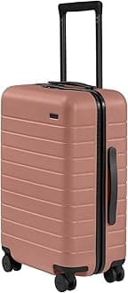 AwayCarry-On Luggage, Lightweight Hardside Suitcase with Spinner Wheels, 22 Inch Airline Approved, TSA Lock, Clay Pink