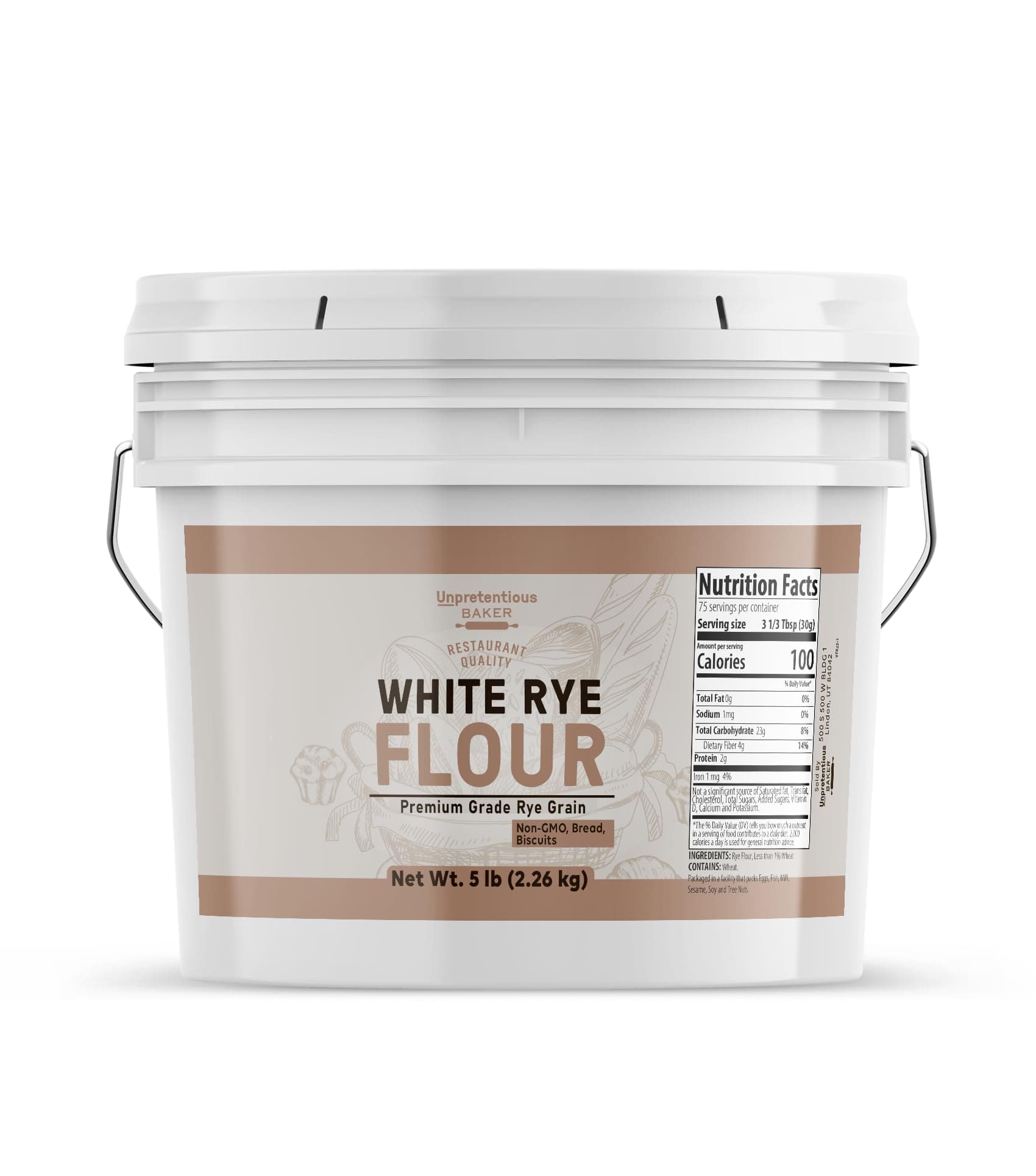 White Rye Flour 1 Gal