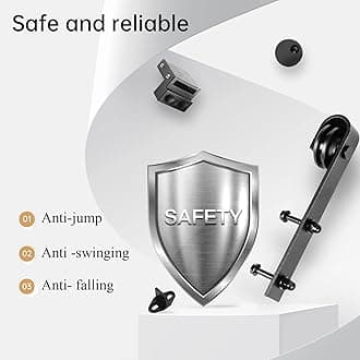 10ft Classic Rustic Sliding Barn Door Hardware for Wide Opening and Two Openings(10ft Single Door Kit)