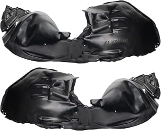 TRQ Front Inner Fender Liner Set Compatible with 2019-2023 Chevrolet Malibu GM1248301 GM1249301