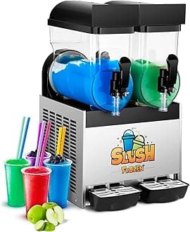 Royal Catering Slush Puppy Machine RCSL 2/15 (2 x 12 L, 770 W, Temperature range -2 to -3 °C, BPA-free)