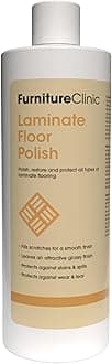 Furniture Clinic Laminate Floor Polish | 1700 Sq Ft Coverage | Polishes to a Glossy Finish | Protects Against Stains & Fills Scratches | For All Types of Laminate Flooring | 17oz/500ml