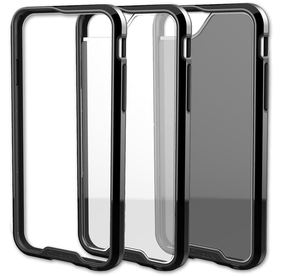 Qmadix R Series Case for iPhone 6 Plus - Retail Packaging - Black/Clear