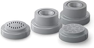 Kitchen Appliances Philips Compact Pasta Maker 4-in-1 Accessory Shape Kit, Pappardelle, Tagliatelle, Angel Hair and Lasagna, Easy Clean, Homemade Pasta, Gray (HR2484/00)