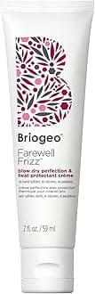 Briogeo Farewell Frizz Blow Dry Cream Heat Protectant for Hair, Anti Frizz Hair Product with Argan Oil for Styling, 2 oz
