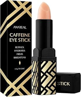 Caffeine Under Eye Balm Stick (1 Pack) – Hydrating Eye Brightener for Dark Circles & Puffiness, Cooling Eye Cream Stick for Eyes, Face & Under Eye Bags