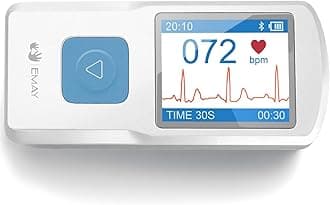 Portable ECG Monitor | Record ECG and Heart Rate | Compatible with Smartphone and PC