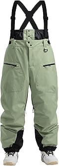 IMPHUT Ski Pants Snowboard Pants for Men, Baggy Snow Pants Insulated Waterproof Windproof, Mens Snow Bibs Overall