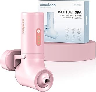 Bath Jets for Tub, Portable Jet Spa for Bathtub, Bubble/Jet Mode, 3-Level Adjustable, Idea Gift Bath Spa for Gifts for Women (Powder Pink)