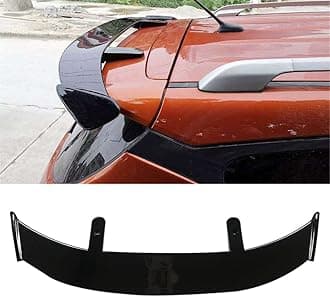 Car Rear Spoilers for MG HS ZS MG3 MG5 MG7,Car Rear Trunk Tail Spoiler for Hatchback Antiscratch Rear Body Spoiler,A/Glossyblack