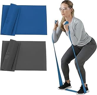 TheraBand Professional Latex Resistance Bands for Upper Body, Lower Body, and Core Exercise, Physical Therapy, Lower Pilates, at-Home Workouts, and Rehab, Assorted Resistances