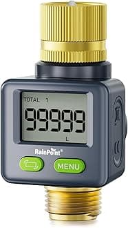RAINPOINT Water Meter, 4 Measure Modes for Outdoor Garden Hose