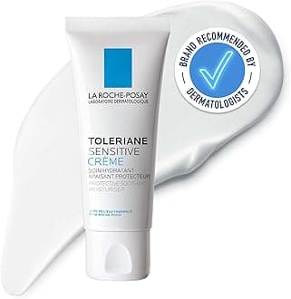 La Roche-Posay Toleriane Sensitive Cream, Face Moisturiser For Sensitive Skin, Prebiotic Hydrating Care, Thermal Spring Water, Repairs Cutaneous Barrier, Allergy UK Approved, 40ml