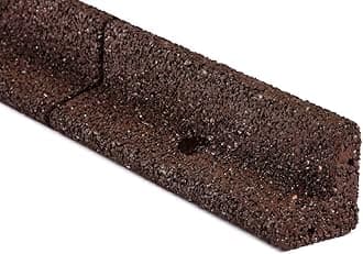 EcoBorder L No-Dig Rubber Landscape Edging with Hardware, 3.125" x 24', Brown