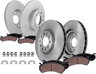 Detroit Axle - Brake Kit for Jeep 2015-2022 Renegade 2016-2020 500X, Disc Brake Rotors 2017 2018 2019 Ceramic Brakes Pads with Hardware Replacement : 12.00" inch Front and 10.94" inch Rear Rotors