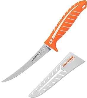 Dexter Outdoors DX6F DEXTREME Dual Edge Flexible Fillet Knife, 6"