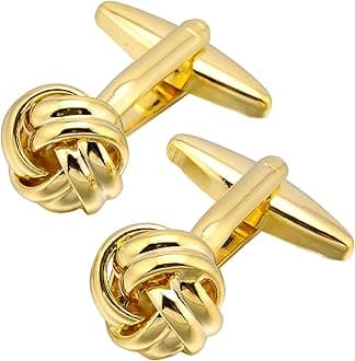 Knot Cufflinks in Gift Box Cuff Links for Men Lady Daily Wear Business Wedding Party Tuxedo Shirt Birthday Gift