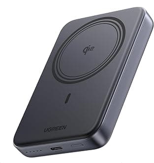 Magnetic Power Bank Qi2 Certified 15W Fast Charging Wireless Battery Pack Slim 10000mAh Magsafe Portable Charger with 20W USB-C for iPhone 17/16/15/14/13/12 Series Black