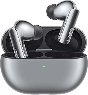 HUAWEIFreeBuds Pro 3 – Dual Speaker Premium Sound, Noise Cancellation for Calls - Up to 31-Hour Battery Life with Charging Case - Bluetooth Earbuds – Silver Frost