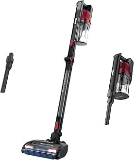 Shark IZ662H Vertex Pro Lightweight Cordless Stick Vacuum with IQ Display, DuoClean PowerFins & MultiFLEX, Includes Crevice Tool, Pet Multi-Tool & Anti-Allergen Dusting Brush, 60min Runtime, Black/Red