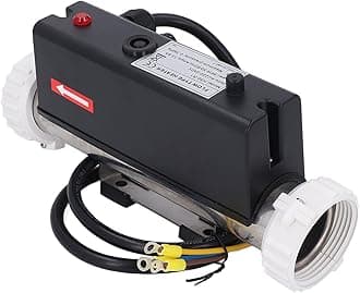 3000W Pool Heater, Electric Water Thermostat with Temperature Control Self Heating for Spa Bathtub, Swimming Pool, Hardwired, with Circulation System, Pressure Switch (2KW)