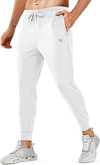 Men's Joggers Pants with Zipper Pockets Lightweight Sweatpants Athletic Running Workout Track Pants for Men