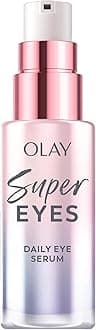 Olay Super Eye Serum - Vitamin C, Caffeine, Niacinamide, Amino Peptide, Aloe Vera - Brightens Dark Circles, Anti-Wrinkle, Anti-Aging, Brightening, Smooths Fine Lines, Firming, Hydrating, 0.45 Oz