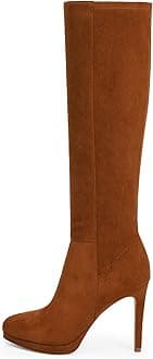 Modatope Knee High Boots Women Platform Boots Pointed Toe Tall Boots 4 In Stiletto High Heel Long Boots Side Zipper Dress Knee High Boots