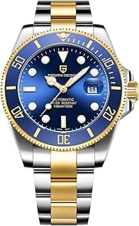 Men’s Automatic Mechanical Wrist Watches Japanese Movement Stainless Steel Bracelet Ceramic Bezel 100M Waterproof Watch