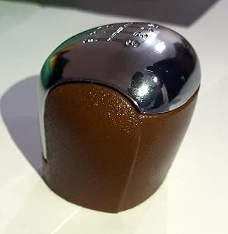 Car Gear Shift Lever Knob Compatible with XUV 500 XUV-500 XUV-500 (Brwon Chrome)