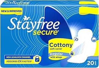 Stayfree Secure Cottony Wings (18 Count)