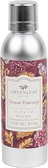 Greenleaf Gifts Tuscan Vineyard Scented Room Air Freshener Spray | Non-Aerosol 7 oz Spray | Grape Scented Air Freshener for Home | Home Fragrance for Bedroom & Bathroom
