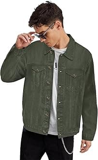 Men's Regular Fit Washed Full Sleeve Denim Jacket