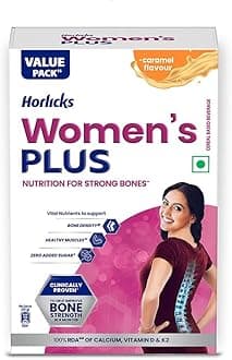 - Women's Plus Chocolate Nutrition Drink 750 g BIB, Nutrition for strong Bones with 100% daily Calcium & Vitamin D - No Added Sugar