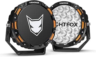 2 PCs 9 Inch LED Spot Light Round, 18,672LM (Pair) Spot Beam, Driving Light Angle Adjustable with Wiring Harness, Plug & Play, IP68 Waterproof, for Offroad Jeep Wrangler Truck Pickup SUV