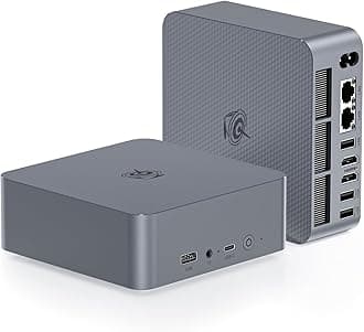 EQI12 Mini PC W-11 Pro i5-1235U 32GB DDR4 1TB NVMe M.2 SSD Dual Display 4K@60Hz Output, Wi-Fi 6, BT5.2, 2 * 1000MB/S LAN, Built in PSU Office Mini Computer
