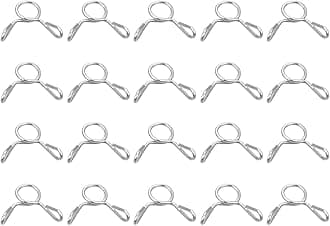 Fuel Line Hose Clips, 20pcs 3mm ID Fit 4-4.5mm OD Hose 304 Stainless Steel Water Pipe Air Tubing Spring Hose Clamps for Motorcycle Scooter