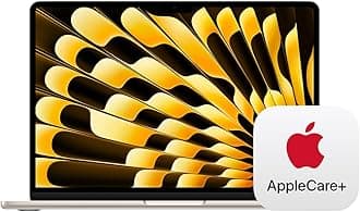 - 2025 MacBook Air 13-inch Laptop with M4 chip: Built for Apple Intelligence, 13.6-inch Liquid Retina Display, 24GB Unified Memory, 512GB SSD Storage, Touch ID; Starlight with AppleCare+ (3 Years)